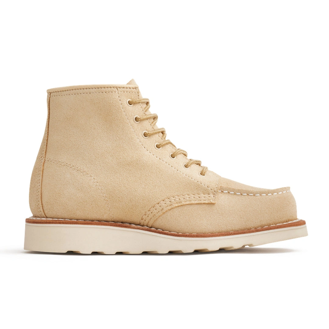 Cream Abilene Moc Toe Boots – Women's Rugged Comfort Style